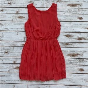 Coral Backless Dress